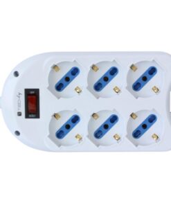 Multipresa 6 Posti con Spina 10A Salvaspazio