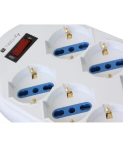 Multipresa 6 Posti con Spina 10A Salvaspazio