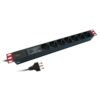 Multipresa da Rack 19'' 7 Posti con filtro di protezione a 3 LED