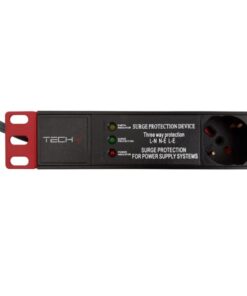 Multipresa da Rack 19'' 7 Posti con filtro di protezione a 3 LED