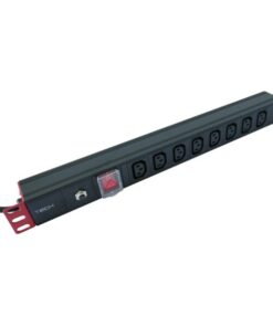 Multipresa da Rack 19'' 8 Posti C13 con Interruttore e protezione termica