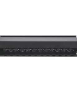 Pannello Patch 12 Posti Cat6a Schermato da Scrivania Nero