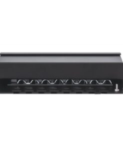 Pannello Patch 8 Posti Cat6A Schermato da Scrivania Nero