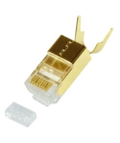 Plug Modulare Dorato RJ45 CAT.8.1/CAT.6A 10pz