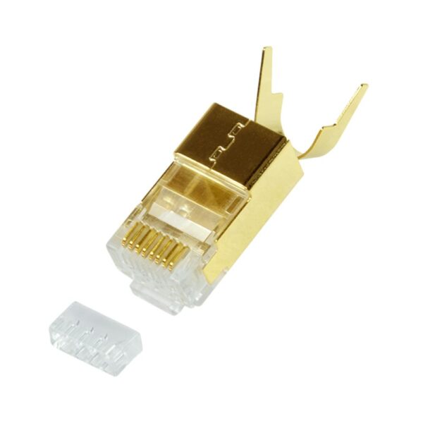 Plug Modulare Dorato RJ45 CAT.8.1/CAT.6A 10pz