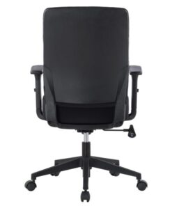 Poltrona da ufficio con seduta imbottita e braccioli