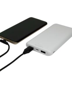 Power Bank 10000mAh Polimeri di Litio 2xUSB Bianco