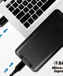 Power Bank 20000mAh 2 porte USB Nero