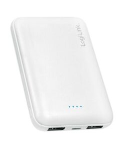 Power Bank 5000mAh Polimeri di Litio 2xUSB Bianco
