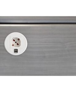 Presa da scrivania ad incasso con 2 prese USB