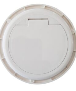 Presa da scrivania ad incasso con 2 prese USB e RJ45 con coperchio