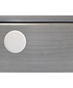 Presa da scrivania ad incasso con 2 prese USB e RJ45 con coperchio