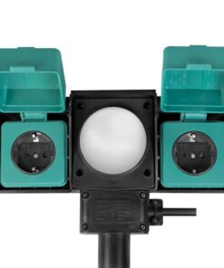 Presa esterna a 2 vie con sensore giorno/notte