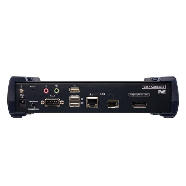 Ricevitore KVM over IP 4K DisplayPort a display singolo con PoE