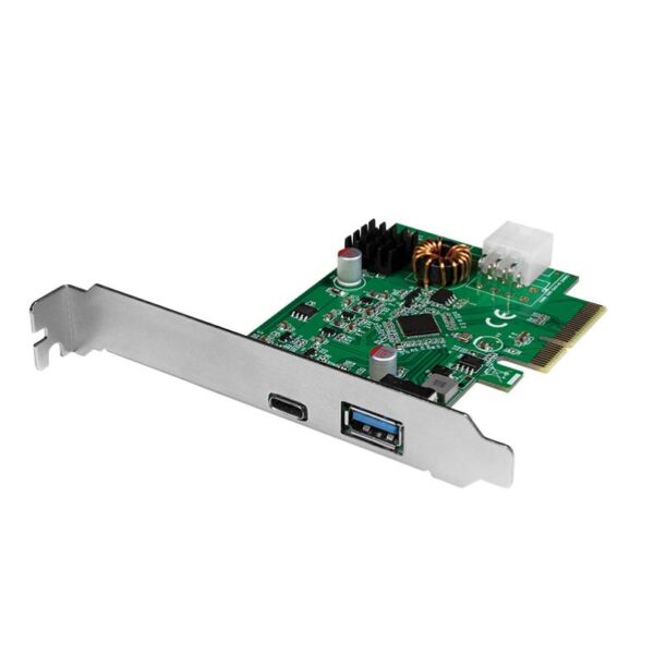 Scheda PCI Express USB 3.2 Gen2x1, 1x USB-C™ PD 3.0 e 1x USB 3.0