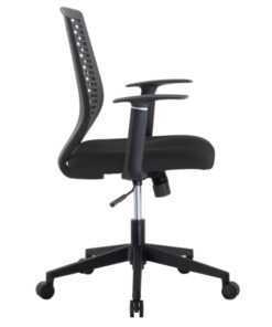 Sedia da ufficio con seduta imbottita e schienale in polipropilene