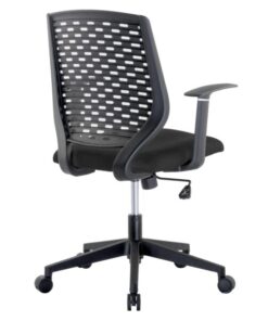 Sedia da ufficio con seduta imbottita e schienale in polipropilene