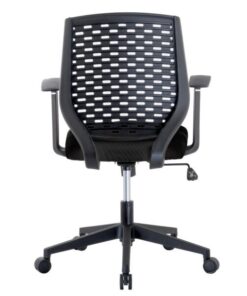 Sedia da ufficio con seduta imbottita e schienale in polipropilene