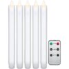 Set 5 Candele LED in Cera con Telecomando