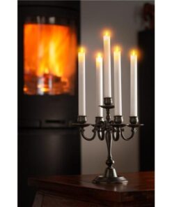 Set 5 Candele LED in Cera con Telecomando