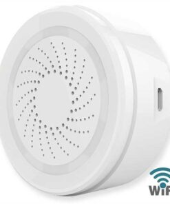 Sirena Allarme Smart Controllo vocale Alexa, Google Home Bianco