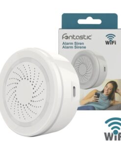 Sirena Allarme Smart Controllo vocale Alexa, Google Home Bianco