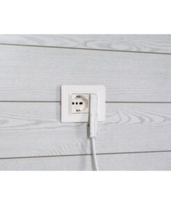 Spina Italiana Ultrapiatta 2P+T 16A Nero