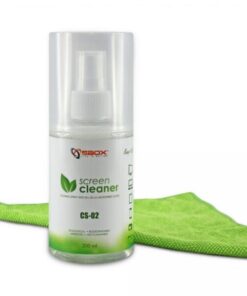 Spray di Pulizia per Monitor LCD con Panno in Microfibra Verde