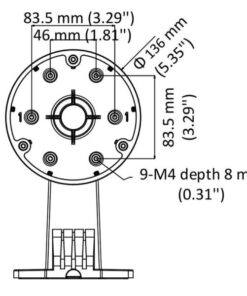 Staffa di Montaggio a Parete per Telecamera Dome, DS-1273ZJ-135