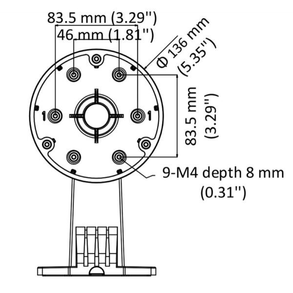 Staffa di Montaggio a Parete per Telecamera Dome, DS-1273ZJ-135