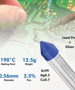 Stagno in Dispenser ø 0,56 mm Senza Piombo Con Argento Rame 0,7% 12,5g