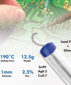 Stagno in Dispenser ø 1 mm Senza Piombo con Argento Rame 0,7% 12,5g