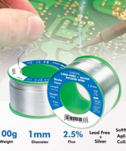 Stagno in Rotolo per Saldatura Senza Piombo Argento 0,3% ø 1 mm 100g