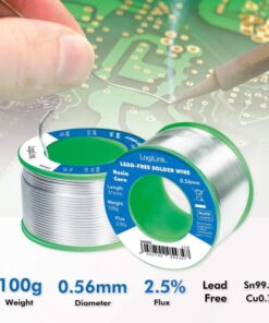 Stagno in Rotolo per Saldatura Senza Piombo Rame 0,7% ø 0,56 mm 100g