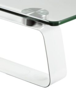 Stand da Scrivania per Monitor o Notebook in Vetro Trasparente