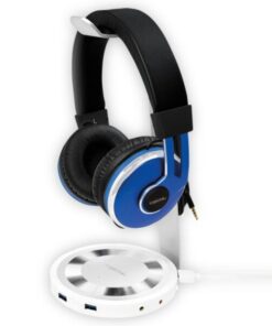 Stand in Alluminio per Cuffie con 3 porte USB3.0 e Audio