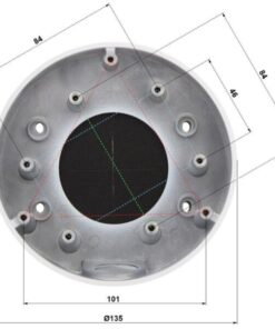 Supporto Inclinato per Installazione a Soffitto Telecamere