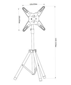 Supporto Treppiede Universale da Pavimento per TV 17-60''
