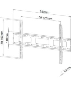 Supporto a Muro per TV LED LCD Ultra Slim 40-65'' Fisso