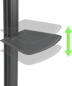 Supporto a Pavimento con Mensola Trolley TV LCD/LED 32-65''