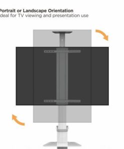 Supporto da Pavimento per TV da 37'' a 70'' Bianco