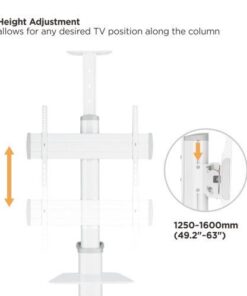 Supporto da Pavimento per TV da 37'' a 70'' Bianco