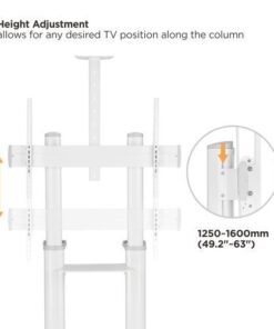 Supporto da Pavimento per TV da 70'' a 120'' Bianco