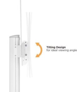 Supporto da Pavimento per TV da 70'' a 120'' Bianco