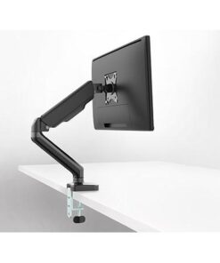 Supporto da Scrivania Doppio Monitor 17-32'' con Molla a Gas Nero