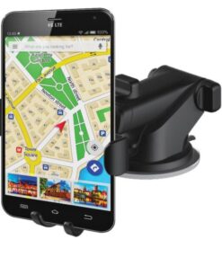 Supporto da auto per Smartphone con ventosa e sistema a gravità