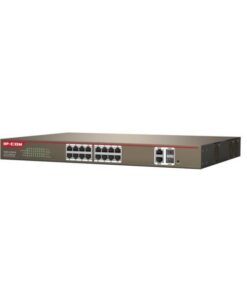 Switch 16 porte 10/100 con 2 porte gigabit/SFP combo con supporto Web-Smart