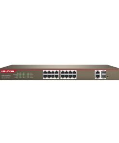 Switch 16 porte 10/100 con 2 porte gigabit/SFP combo con supporto Web-Smart