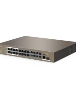Switch 24 porte PoE 10/100Mbps + 1 porta gigabit e 1 slot SFP