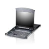 Switch KVM LCD a due binari Multi-Interface Cat5 a 8 porte 17''